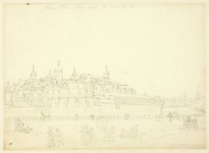 Étude pour La Tour prise de la Nouvelle Monnaie, de Microcosm of London