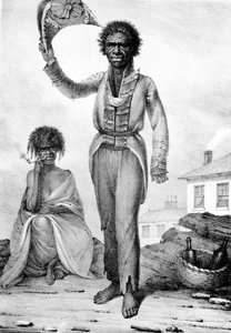 Bungaree, chef natif de Nouvelle-Galles du Sud, gravé par Charles Joseph Hullmandel, 1830 - Augustus Earle