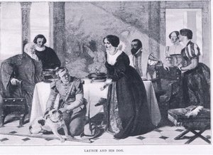 Launce et son chien, du Magazine of Art 1893, Cassell and Company - Augustus Leopold Egg