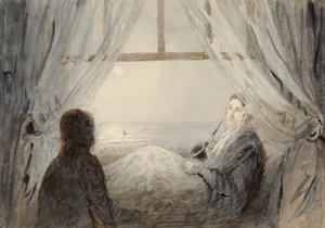 Portrait de Harriet Martineau sur un canapé, 1844 - Augustus Leopold Egg