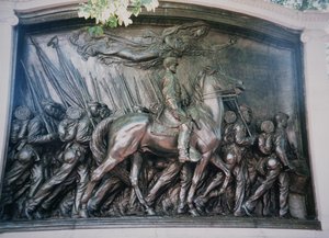 Le mémorial de Robert Gould Shaw (1837-63) au 54e régiment du Massachusetts afro-américain