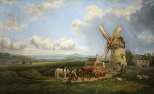 Le moulin à vent de Kearsey, Minchinhampton Common, Gloucestershire