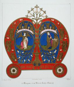 Monogramme du nom de notre Sainte Dame, de 