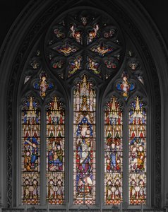 Vierge et Christ avec scènes de sa vie