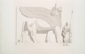 Un lion ailé à tête humaine de Nimroud [Calah], 1849 - Austen Henry Layard