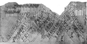 Assaut sur la ville de Lakish, 700-692 av. J.-C., vers 1900-1920