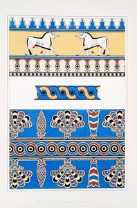 Ornements peints de Nimroud [Calah] - Austen Henry Layard