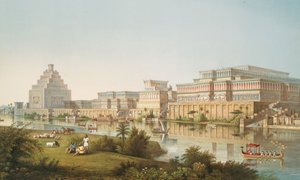 Les palais de Nimroud [Calah] restaurés, 1853 - Austen Henry Layard