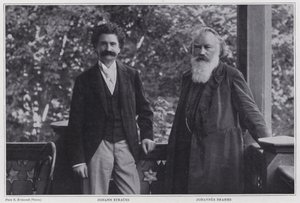 Compositeurs Johann Strauss le Jeune et Johannes Brahms, Vienne - Austrian Photographer