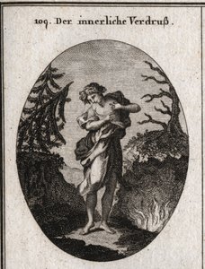 Allégorie de la tristesse intérieure représentée par la tristesse du visage et le désordre de l