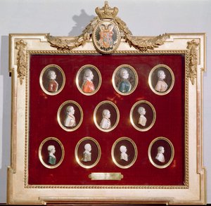 Joseph II (1741-90) empereur du Saint-Empire romain germanique et roi de Bohême et de Hongrie et ses frères et sœurs, y compris sa sœur Marie-Antoinette (1755-93)