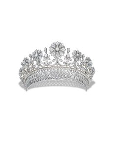 Diadème antique en diamants de Kochert - Austrian School