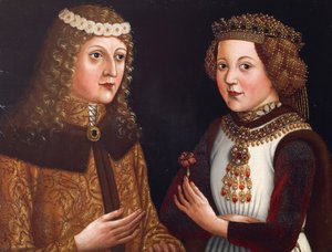 Ladislas Posthume roi de Bohême et Madeleine de Valois - Austrian School