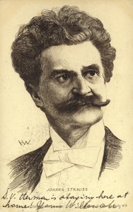 Portrait de Johann Strauss II - Austrian School