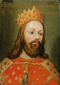 Rodolphe I (1218-91) empereur romain germanique non couronné, fondateur de la dynastie des Habsbourg