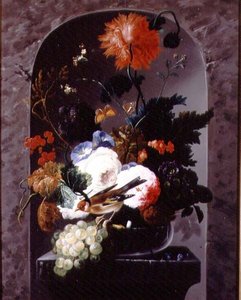 Nature morte avec un pinson