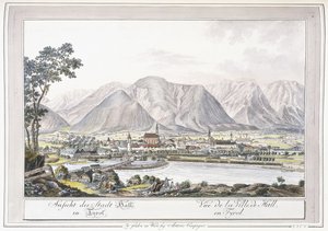 Vue de Hall en Tyrol, 1779-1792 - Austrian School