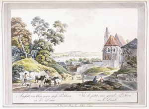 Vue des Petits et Grands Pechlarn sur le Danube, 1779-1792