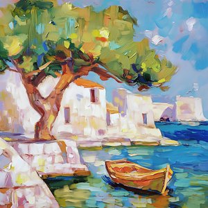 Un bateau au bord de la mer