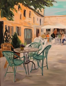 Un charmant café en terrasse