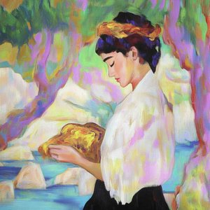 Femme pensive avec du pain - Avanesova Elena