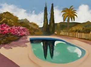 Reflets sur la piscine Cypress - Avanesova Elena