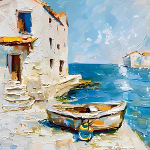 Bateau du port méditerranéen - Avanesova Elena