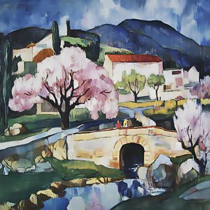 Le Village des Fleurs de Printemps - Avanesova Elena
