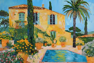 Villa ensoleillée au bord de la Méditerranée - Avanesova Elena