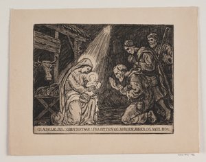 Carte de Noël et du Nouvel An