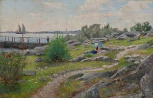 A.Lindman, Sur la côte - Axel Lindman