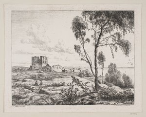 Parti ved Hammershus - Axel Theodor Kittendorff