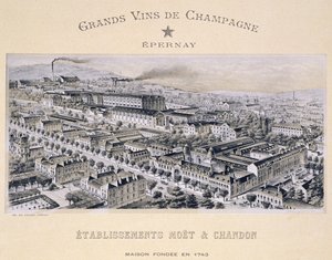 Moët & Chandon, Épernay, de La France Vinicole, publié par Moët & Chandon