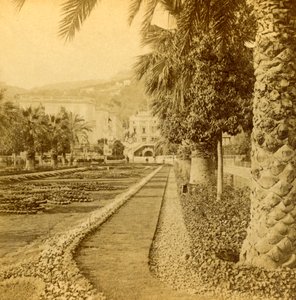 Monte Carlo, vue depuis le Casino, 1897 - B. W. Kilburn