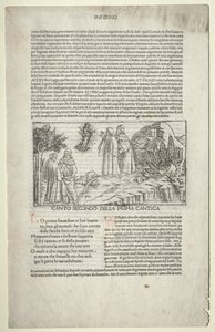 Dante et Virgile avec la vision de Béatrice, vers 1481-1485 - Baccio Baldini