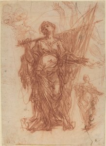 Sainte femme portant une bannière (recto) - Baldassare Franceschini