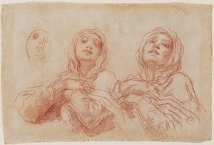 Études pour la tête de la Vierge, c.1680