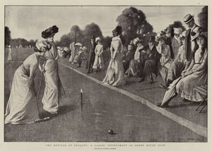 Le renouveau du croquet, un tournoi de dames au Sheen House Club
