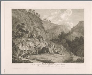 Vue de la source près de Monti Lucretili (Suite de VI vues des Environs de Rome)