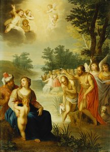 Le baptême du Christ - Balthasar Beschey