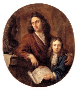 Le sculpteur Willem Kerrickx et son fils Willem Ignatius