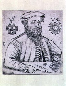 Portrait de Virgilius Solis (1514-62) graveur allemand - Balthasar Jenichen