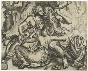 Loth et ses filles - Balthazar van den Bos