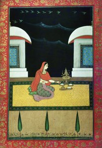 Femme assise sur un tapis, 1750