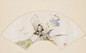 Lys, rocher et libellule, 19ème siècle - Baoru Liu