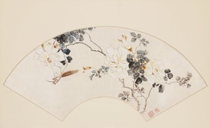 Rose et mante religieuse, 19e siècle 1801-1900 - Baoru Liu