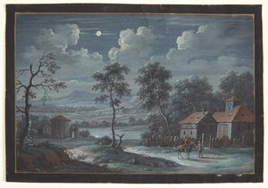 Un paysage méridional au clair de lune - Barbara Dietzsch
