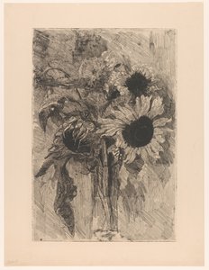 Tournesols dans un vase