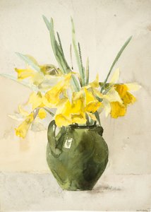 Bouquets de fleurs jaunes dans un vase