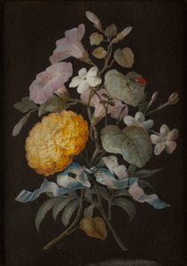 Ensemble de quatre natures mortes avec papillons